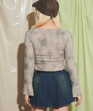 ベージュ モデル：155cm F着用