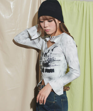 ホワイト モデル：155cm F着用