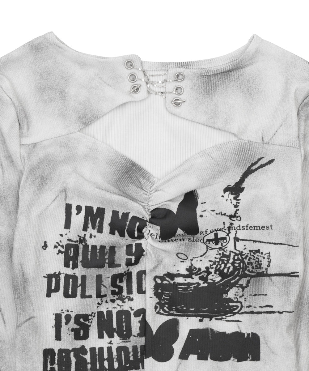 フロントホールマルチデザイントップス