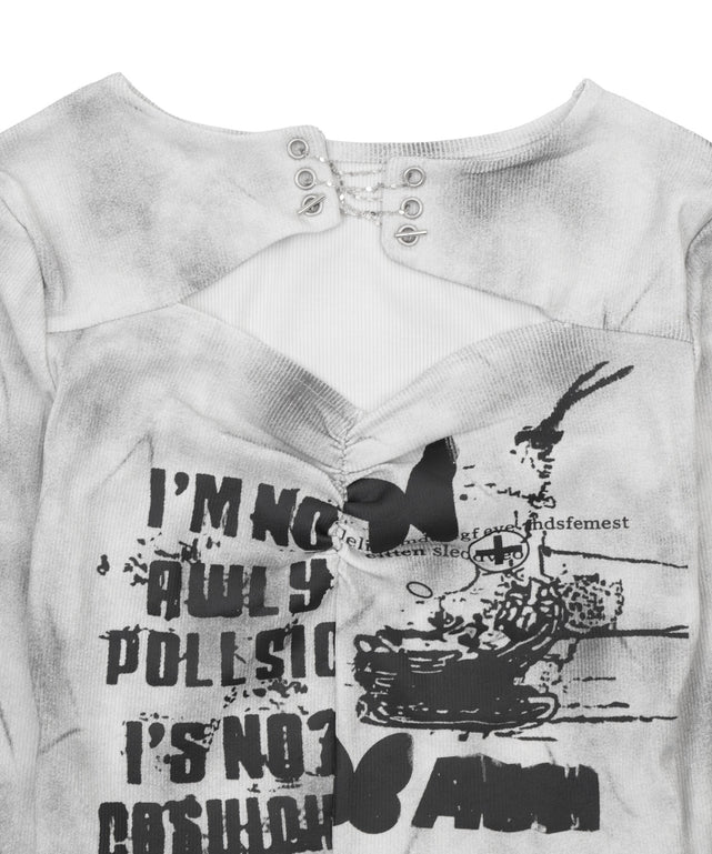 フロントホールマルチデザイントップス