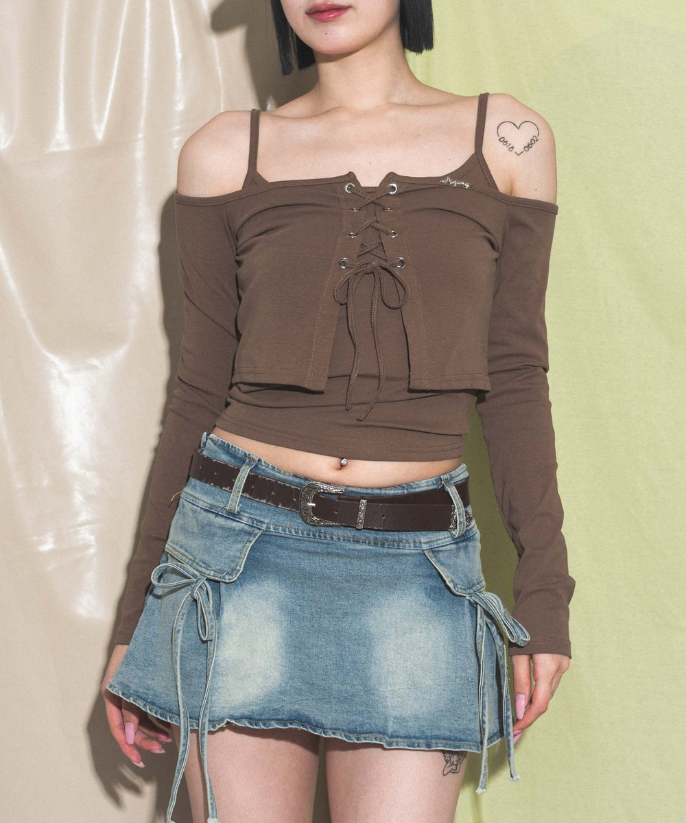 ベージュ　モデル:168cm F着用