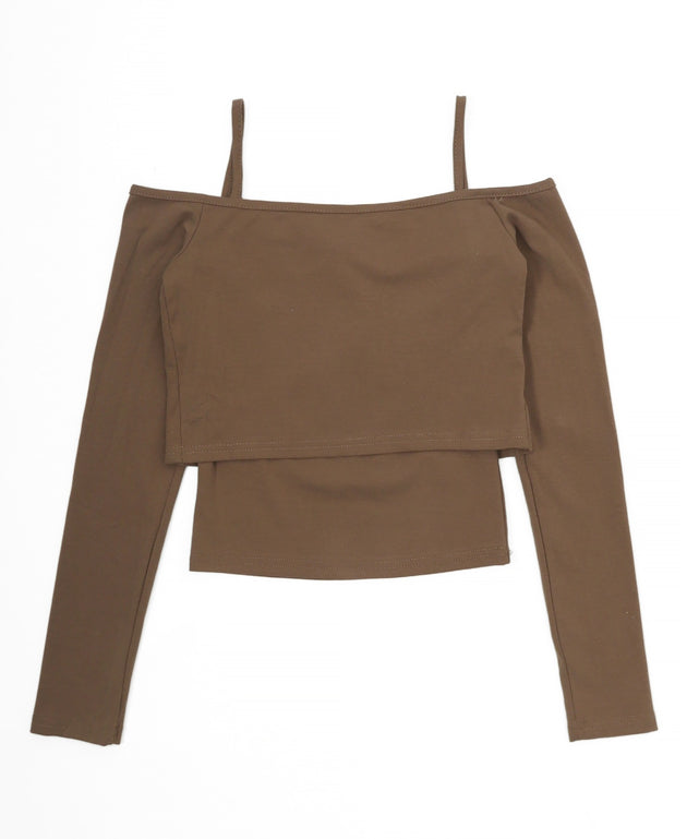 フロントレースキャミSETオフショルトップス