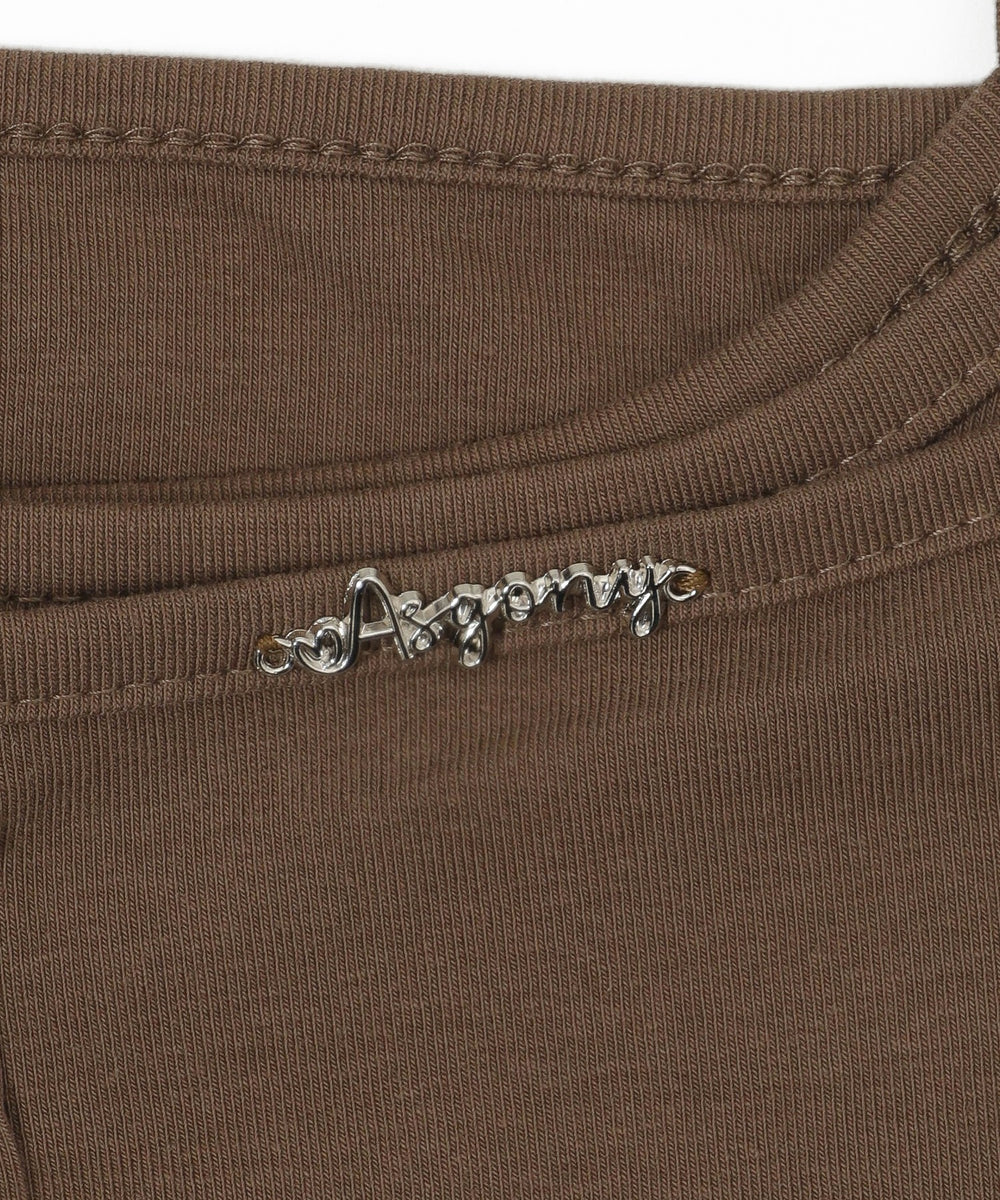 フロントレースキャミSETオフショルトップス