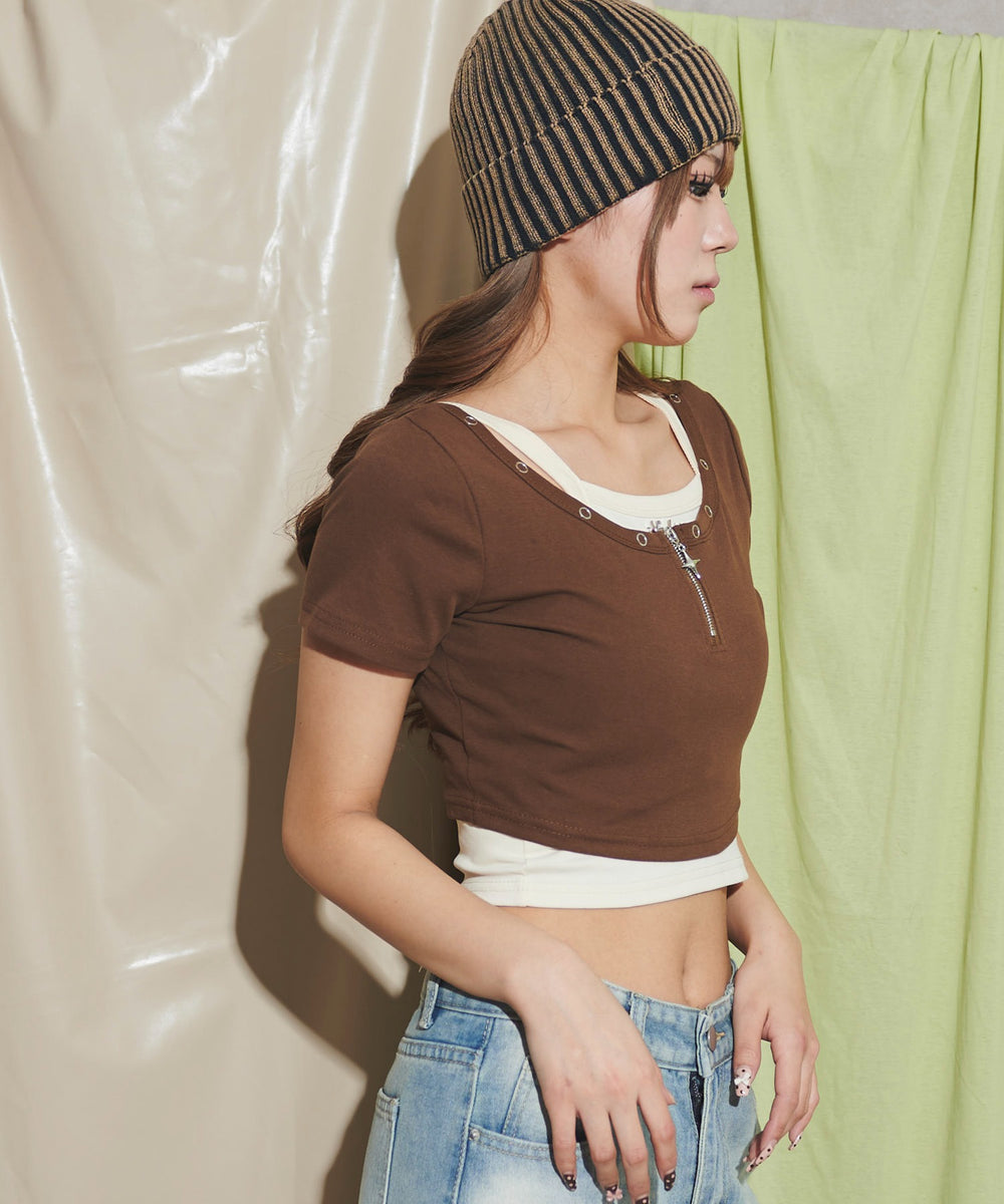 ブラウン モデル：160cm F着用