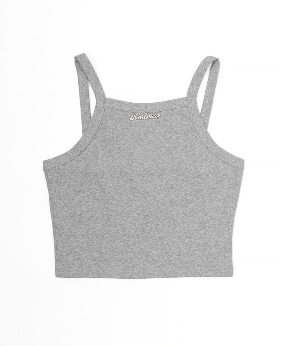 フロントTwinkleジップキャミSETトップス