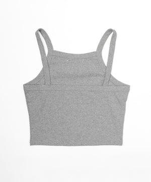 フロントTwinkleジップキャミSETトップス