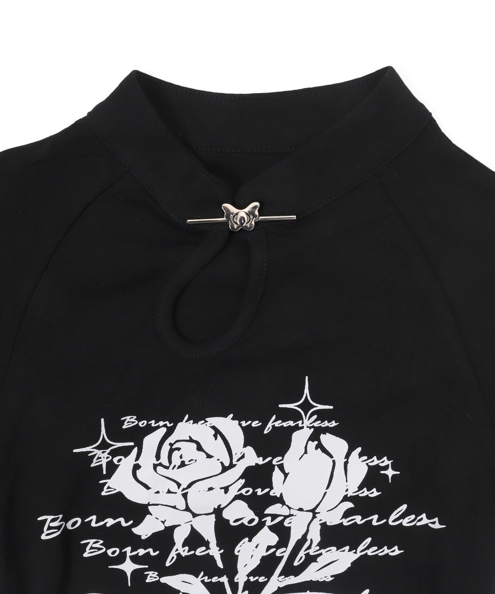 ピンSETローズカットアウトT