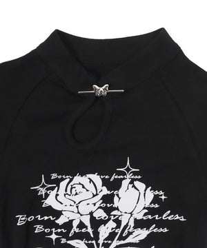 ピンSETローズカットアウトT