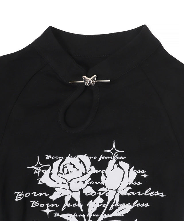 ピンSETローズカットアウトT