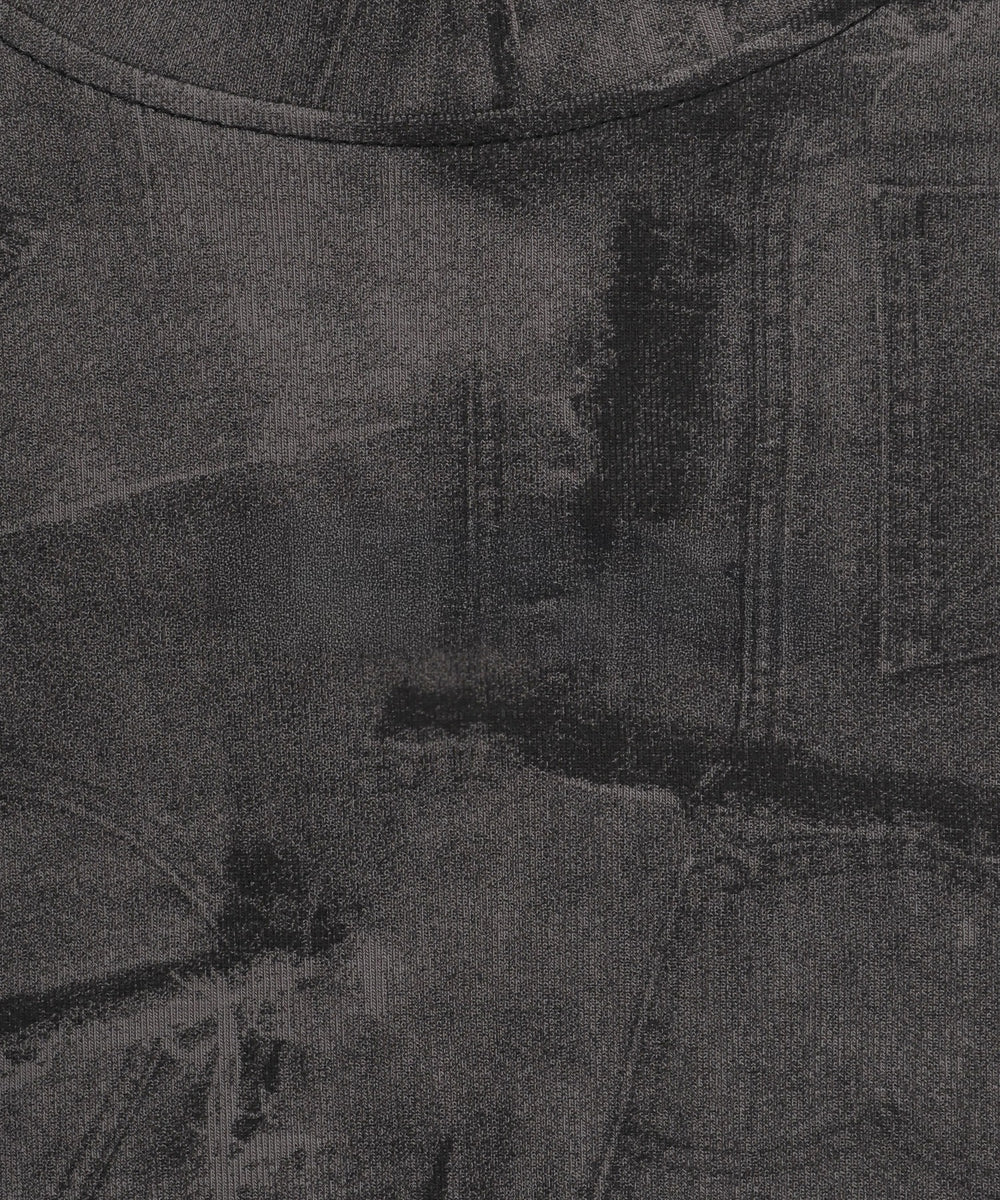 デニムパッチワークピチT