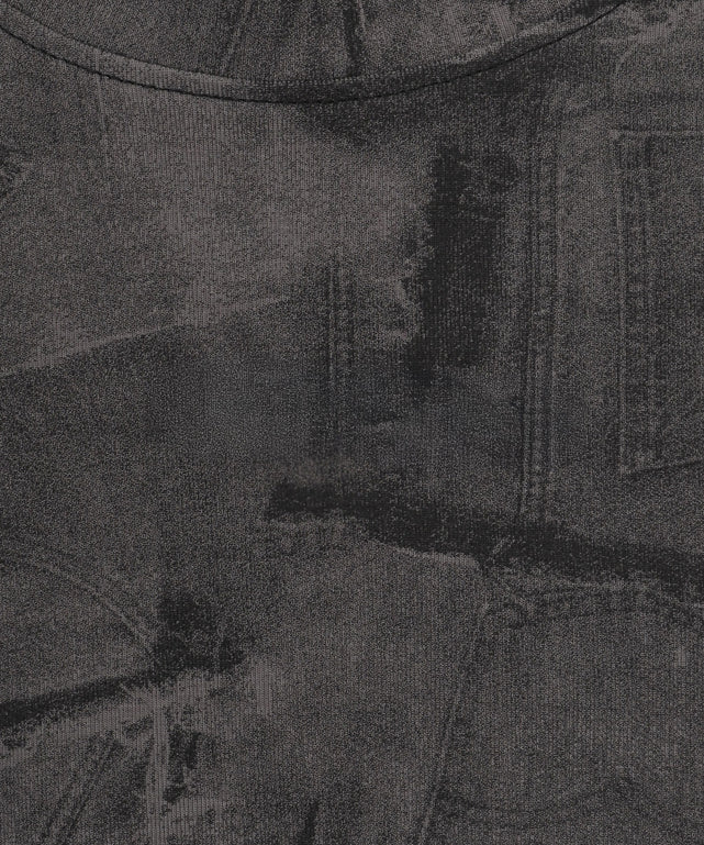 デニムパッチワークピチT