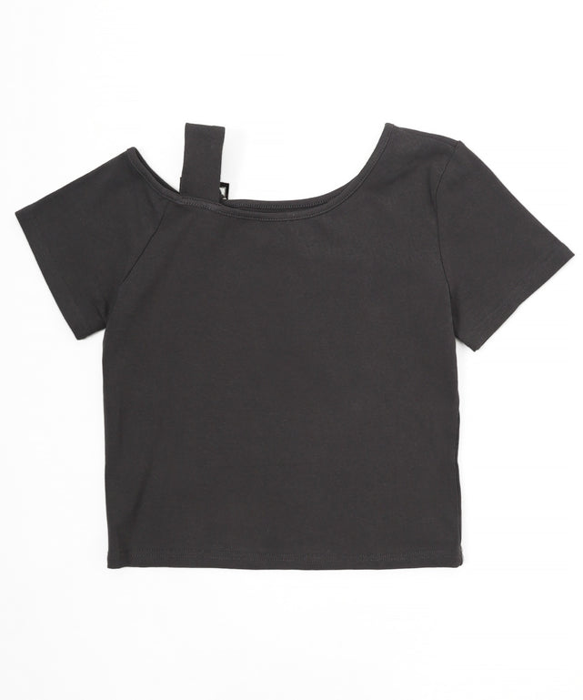 ベルトショルダーローズモチーフT