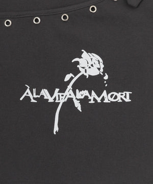 ベルトショルダーローズモチーフT