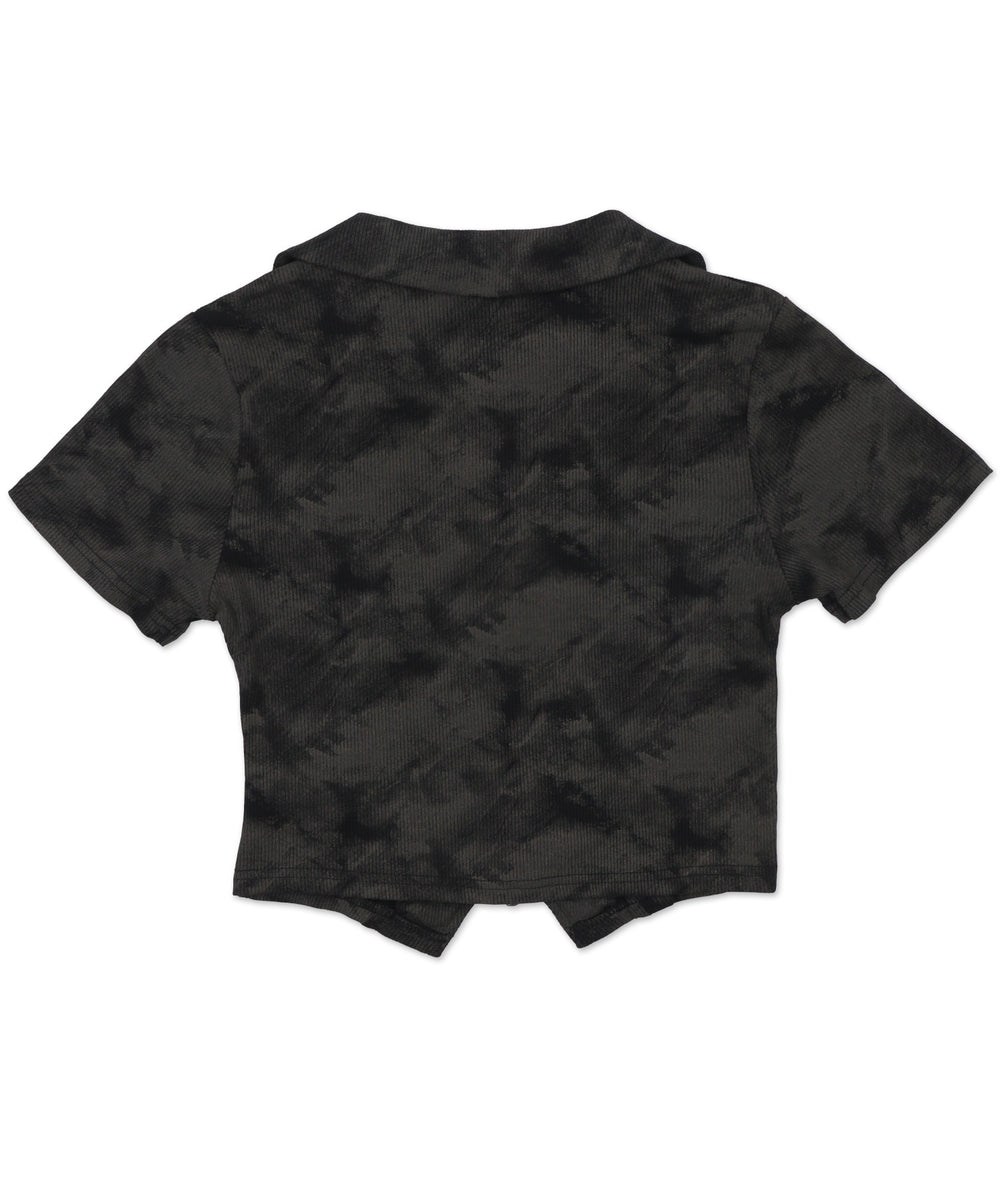 Wジップメタルパッチピチトップス