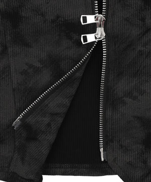 Wジップメタルパッチピチトップス