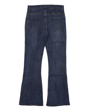 ウォッシュドフレアデニムパンツ