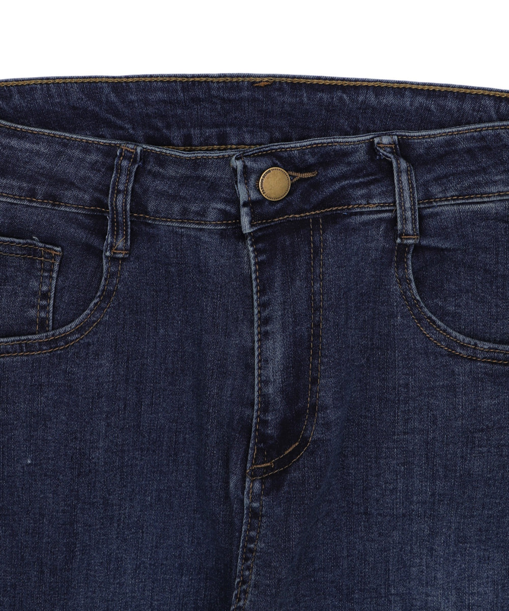 ウォッシュドフレアデニムパンツ