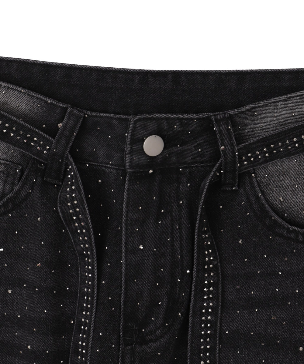 ドロストコードビジューデニム