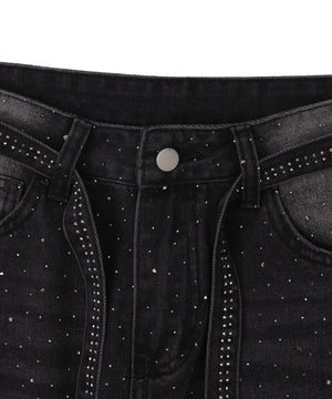 ドロストコードビジューデニム