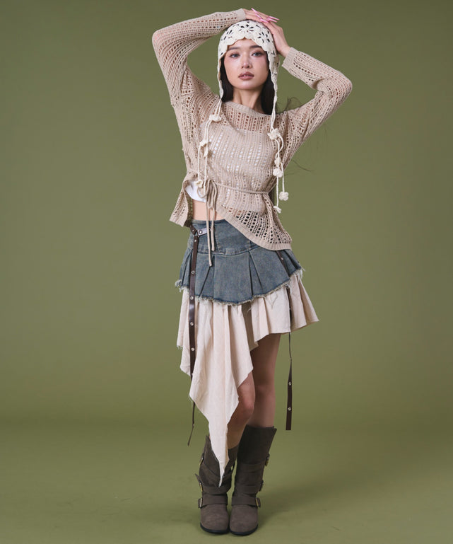 デニム淡 モデル：163cm S着用