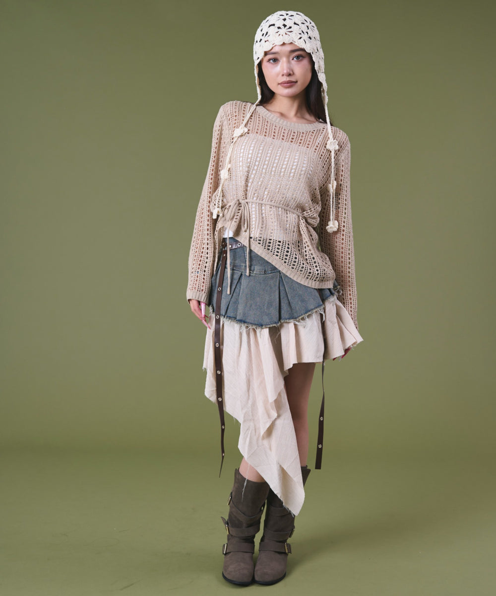 デニム淡 モデル：163cm S着用