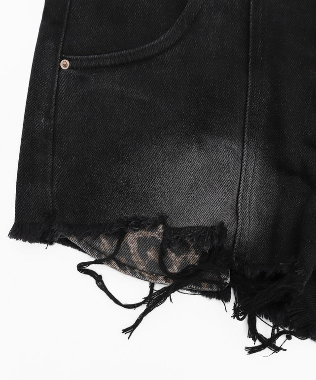 ウォッシュドダメージショートパンツ