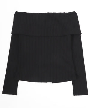 バタフライジップオフショルトップス