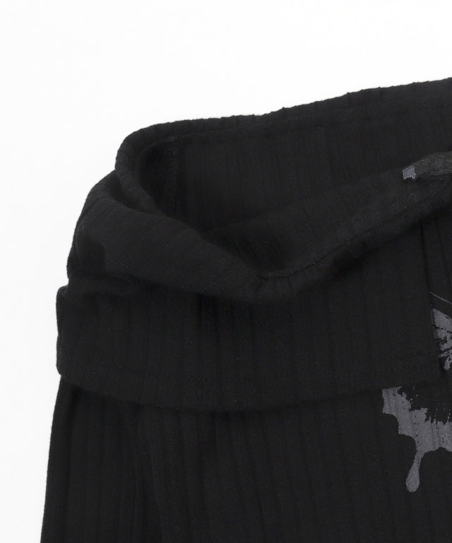 バタフライジップオフショルトップス