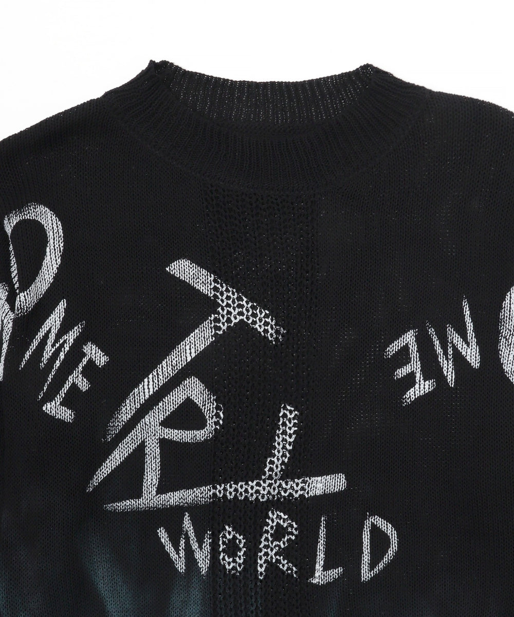 アシメグラフィックトップス