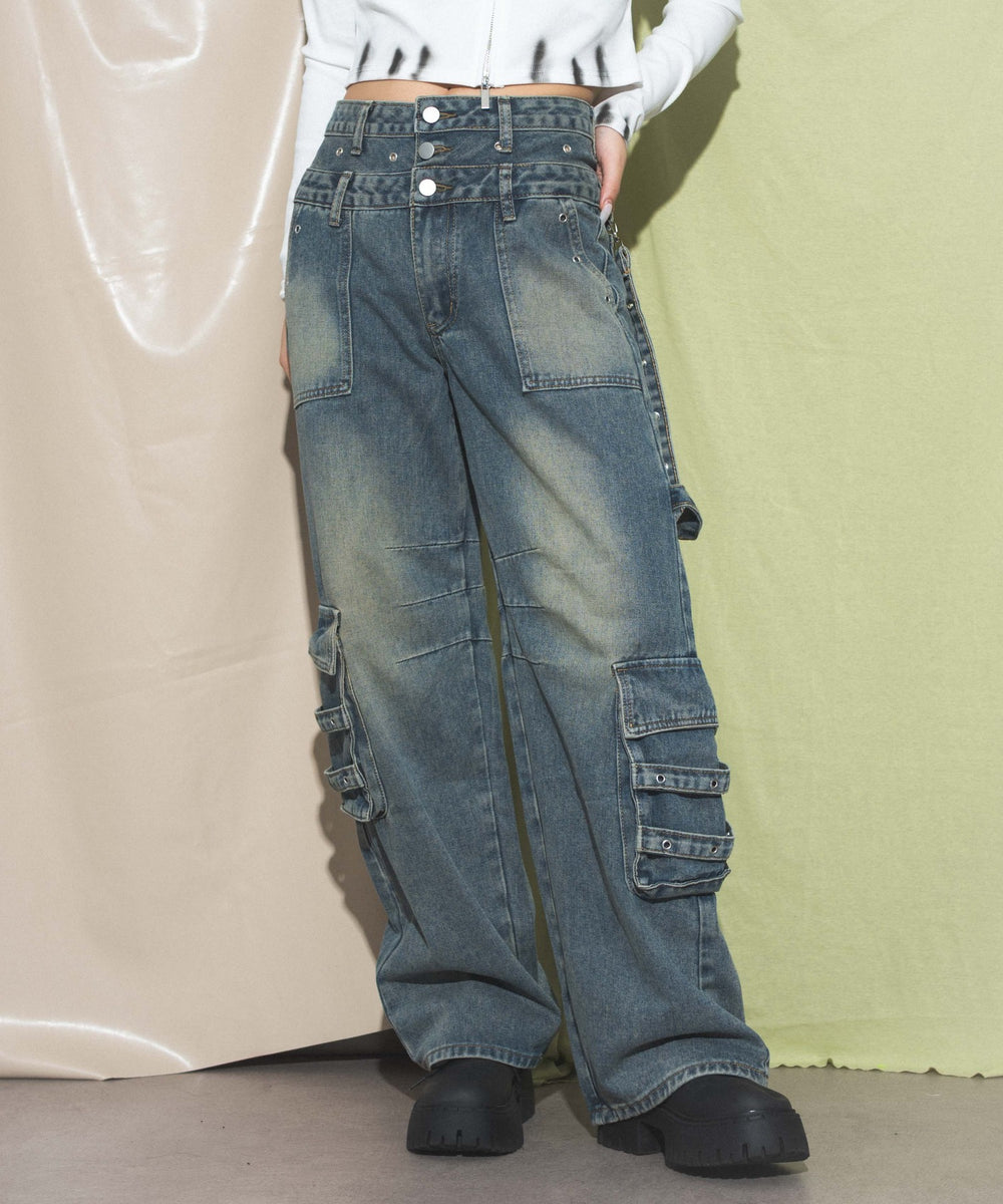 デニム中濃　モデル:168cm M着用