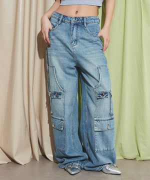 デニム中濃 モデル：160cm F着用