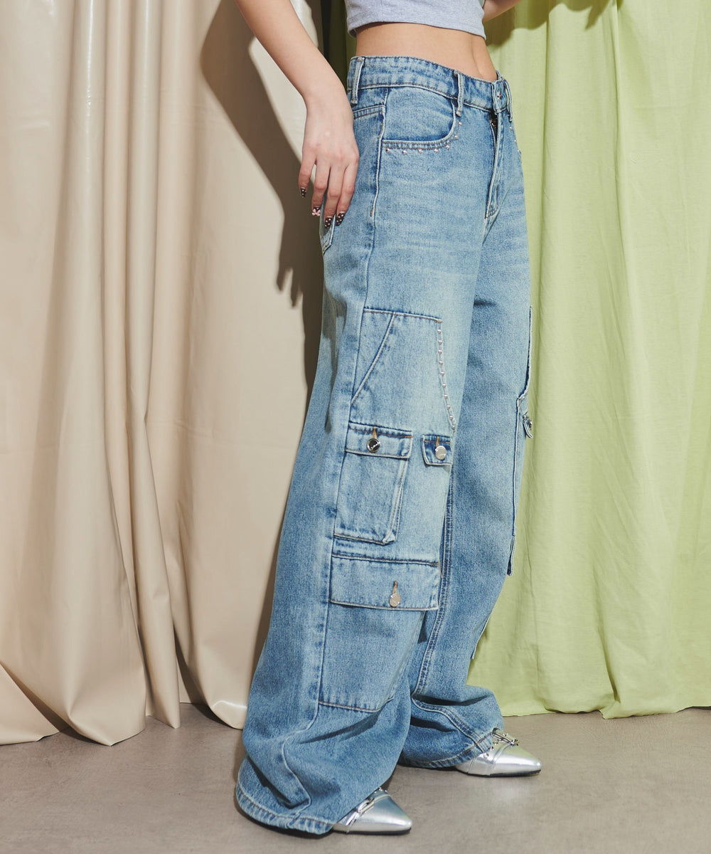 デニム中濃 モデル：160cm F着用