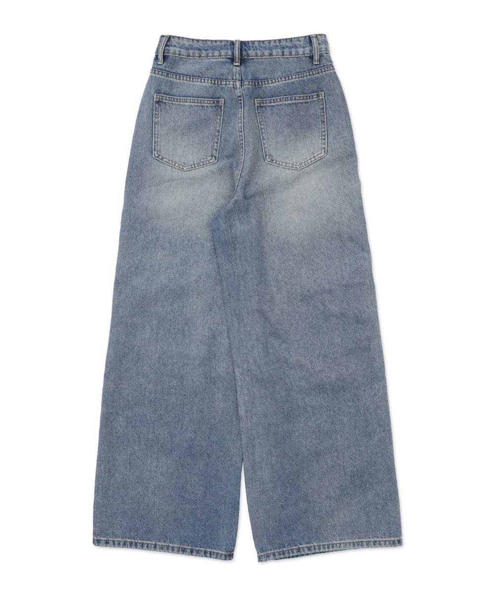 ドームスタッズワイドカーゴデニム