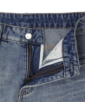 ドームスタッズワイドカーゴデニム