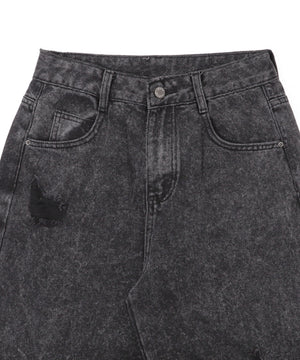 デストロイダメージワイドデニム