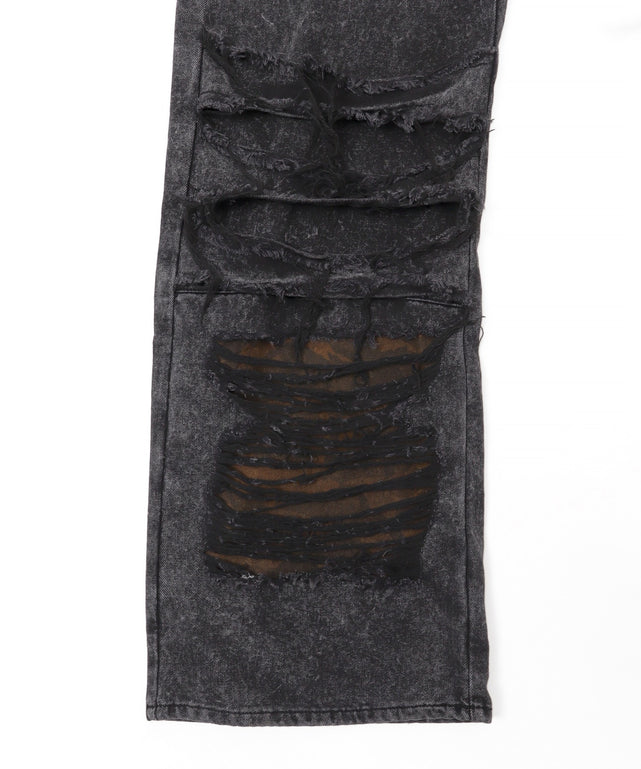 デストロイダメージワイドデニム