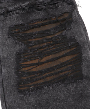 デストロイダメージワイドデニム