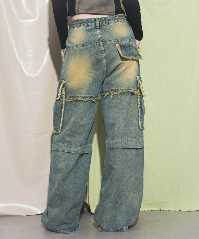 デニム中濃　モデル:168cm M着用