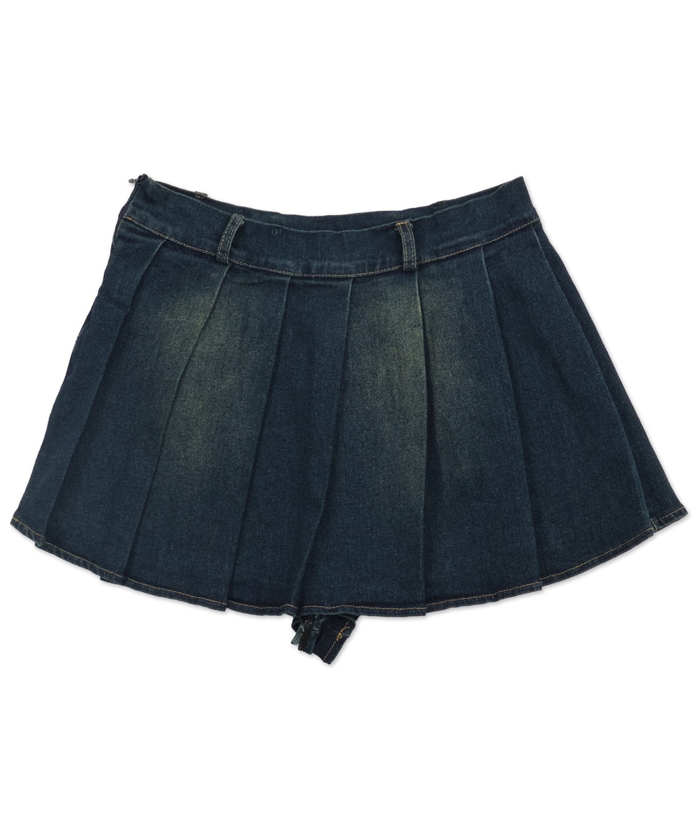 プリーツブラストミニスカパン