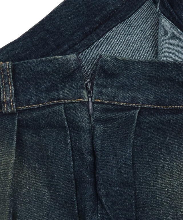 プリーツブラストミニスカパン