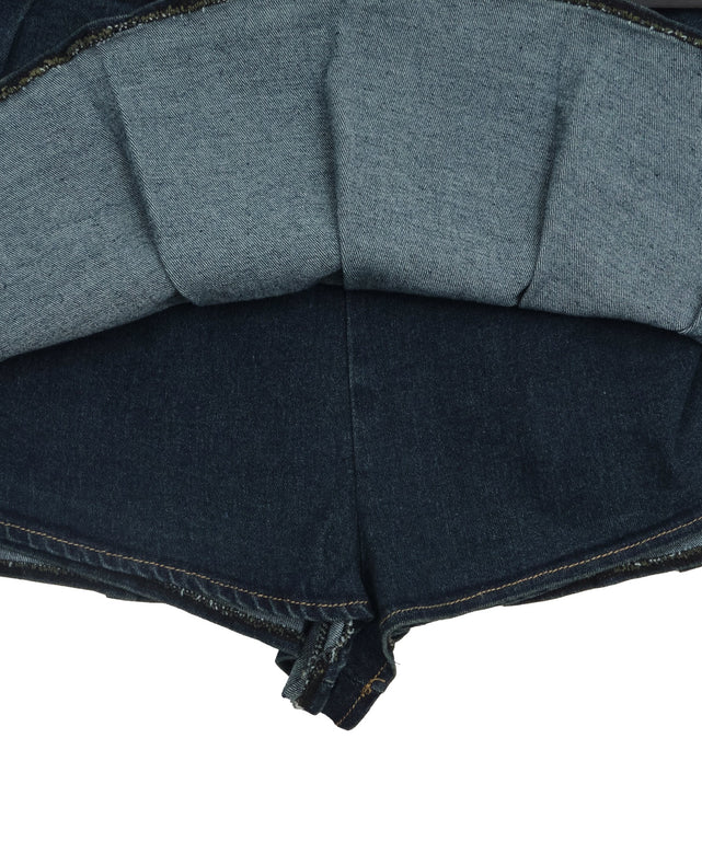 プリーツブラストミニスカパン