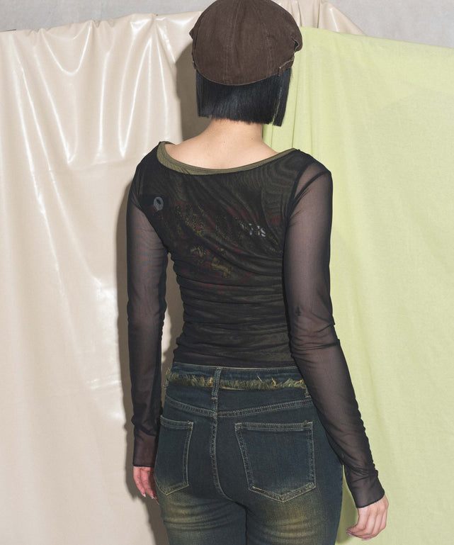 ベージュ モデル:168cm F着用