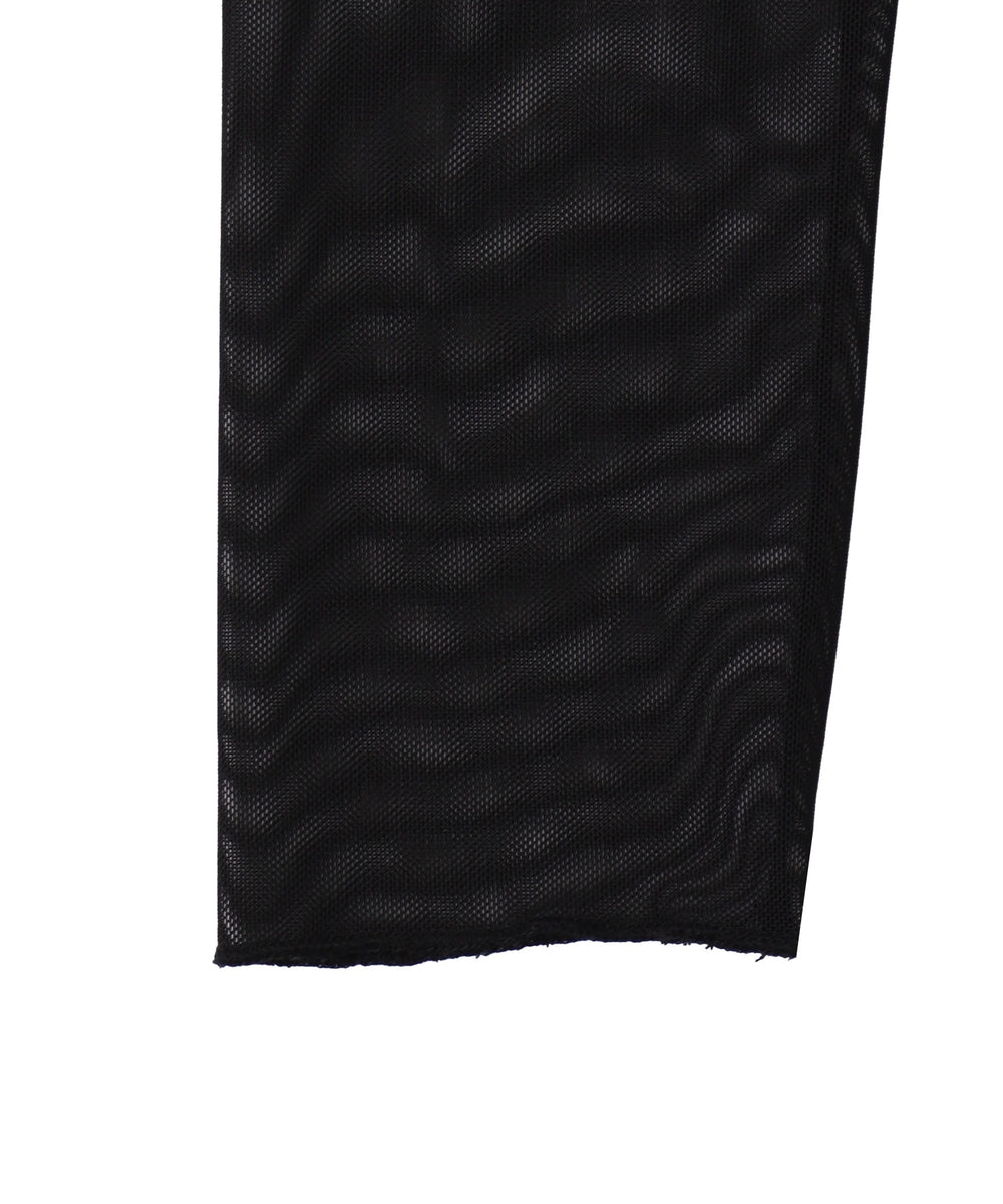 バイカラーシアーデザイントップス