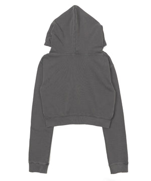 グラフィックダメージWジップパーカー