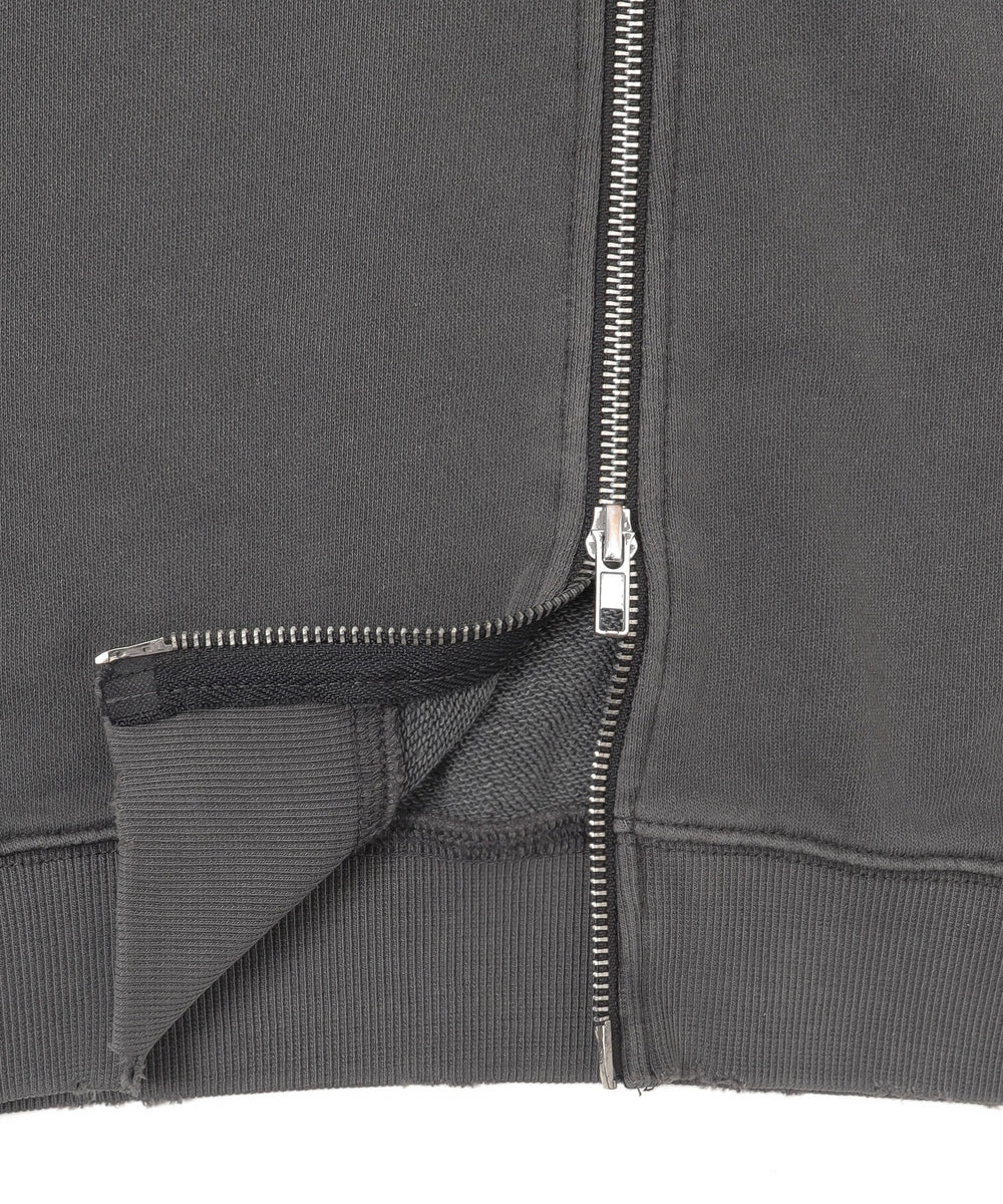 グラフィックダメージWジップパーカー