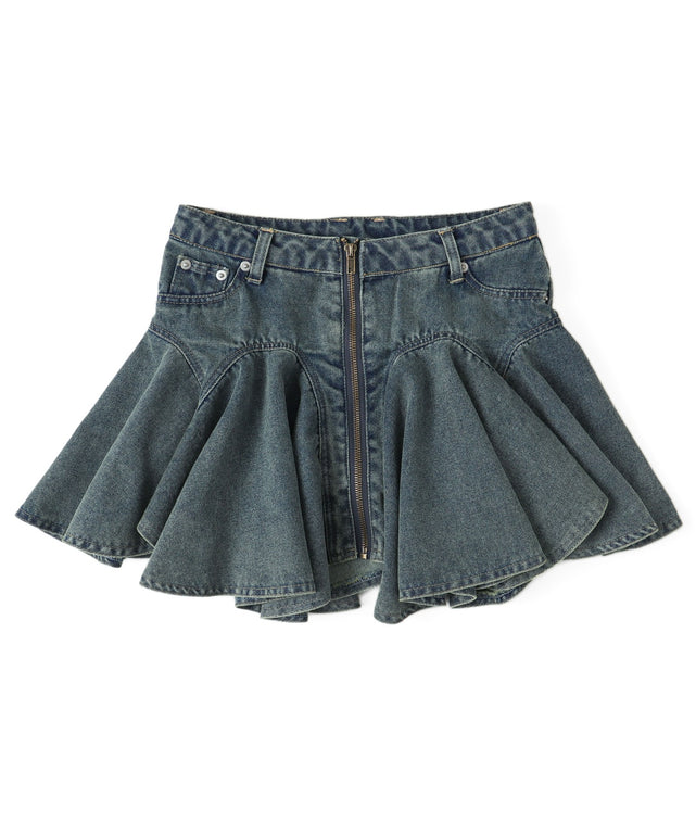 D&G ダークデニム ジッパーミニスカート D&G ダークデニム ジッパーミニスカート