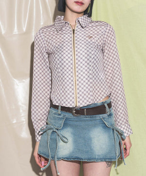 ベージュ　モデル:168cm F着用