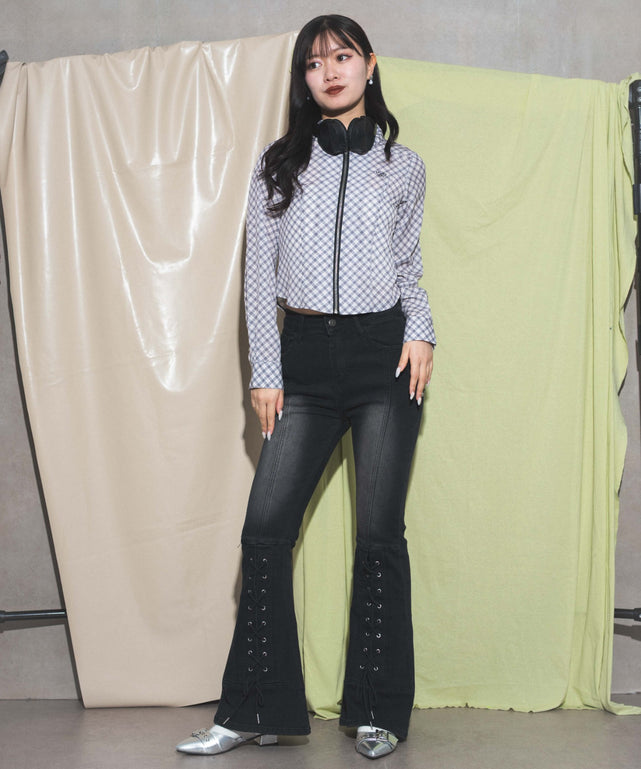 ホワイトアイボリー　モデル:168cm F着用