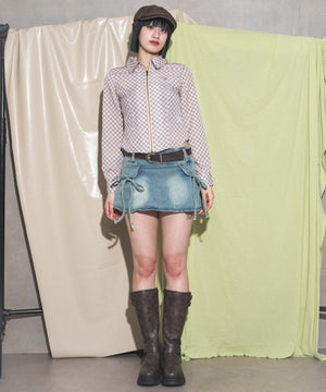 ベージュ　モデル:168cm F着用