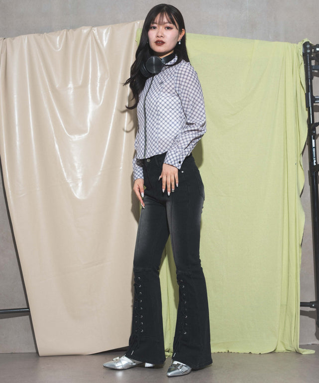 ホワイトアイボリー　モデル:168cm F着用